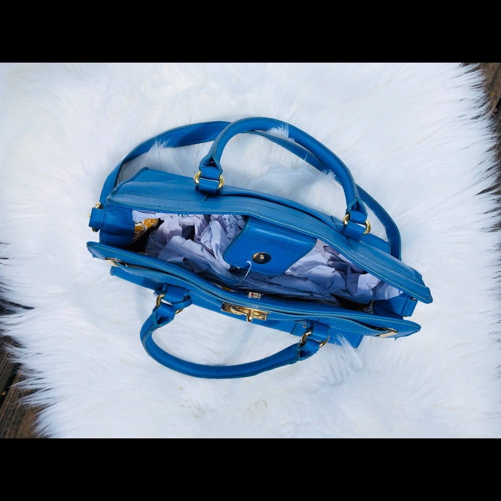 Emma Fox Blue Satchel - Picture 3 of 4